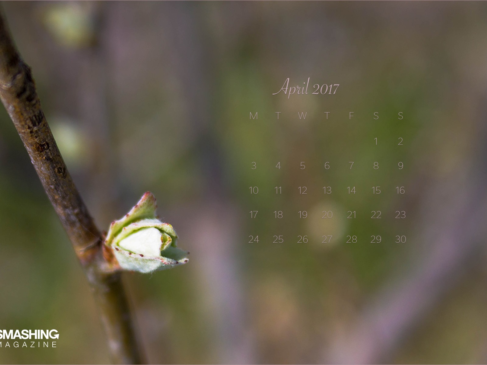 April 2017 calendar wallpaper (1) #19 - 1600x1200