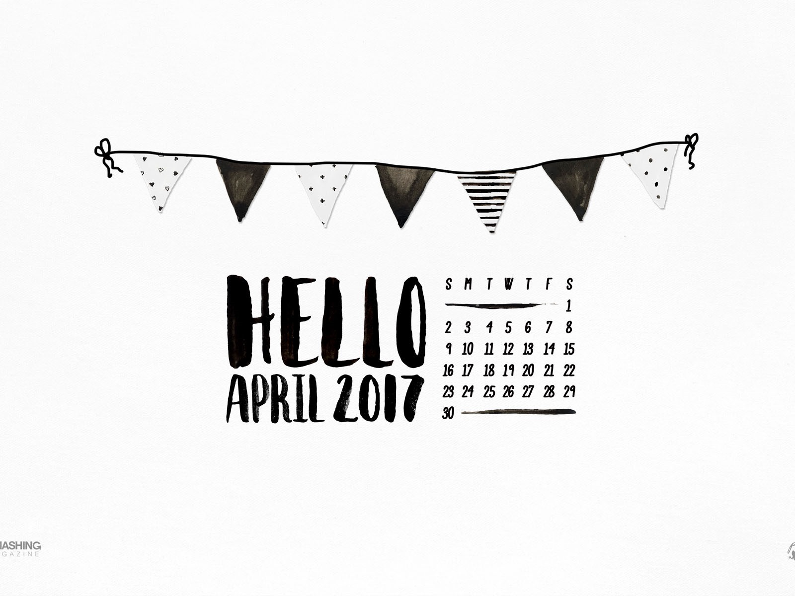 April 2017 calendar wallpaper (2) #4 - 1600x1200