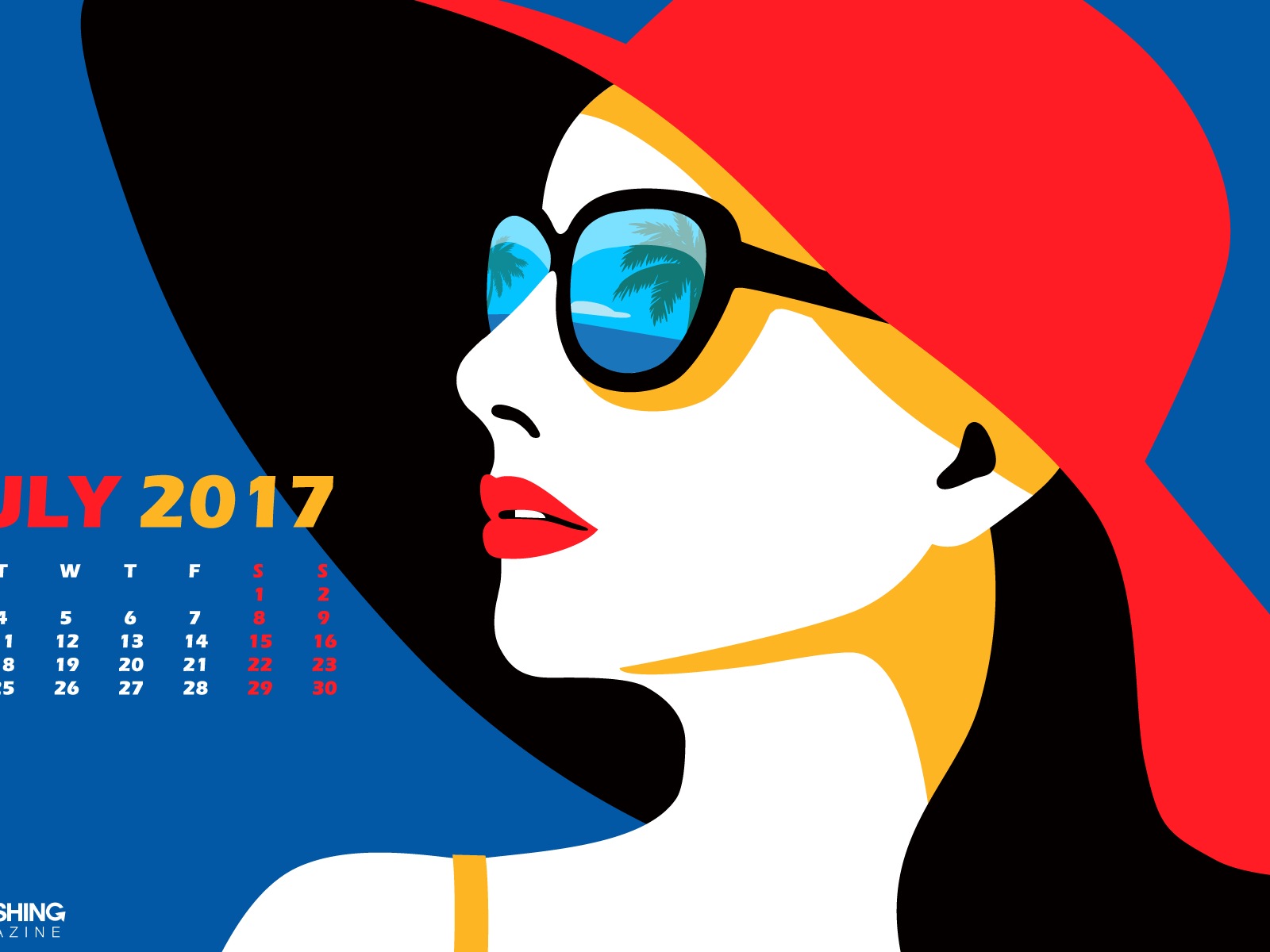 July 2017 calendar wallpaper #4 - 1600x1200
