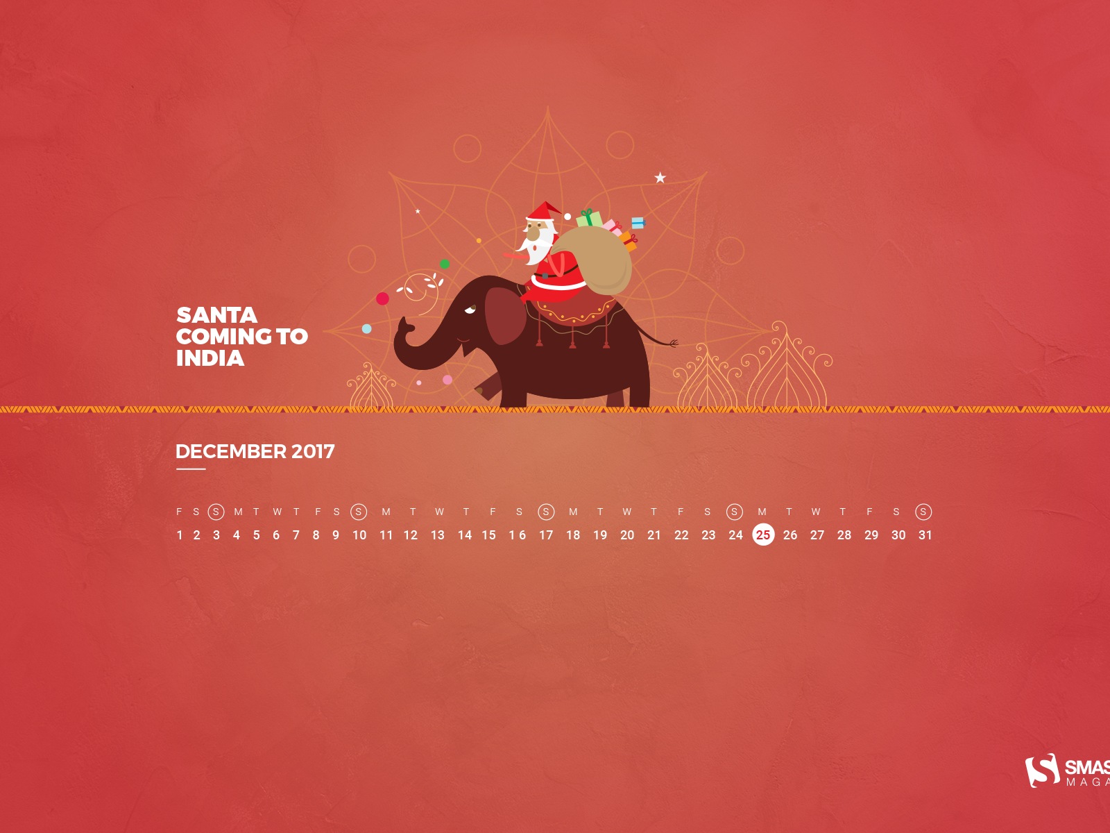 December 2017 Calendar Wallpaper #20 - 1600x1200