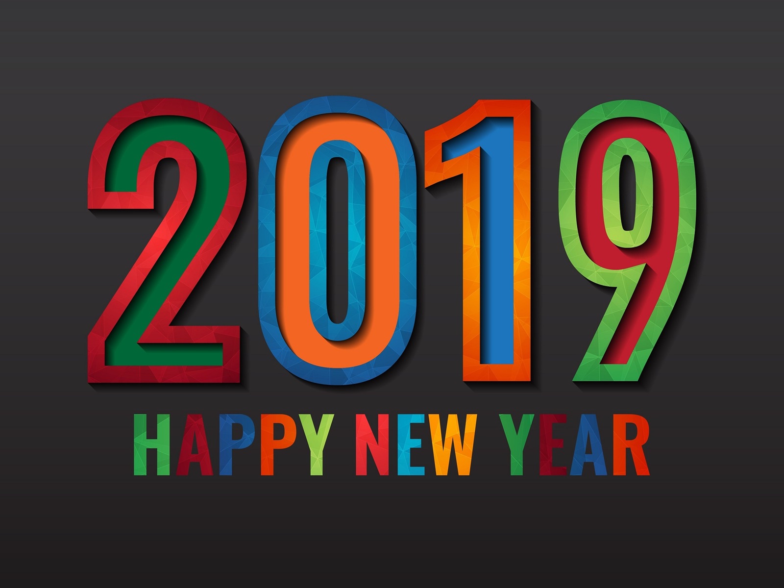 Frohes neues Jahr 2019 HD Wallpaper #6 - 1600x1200