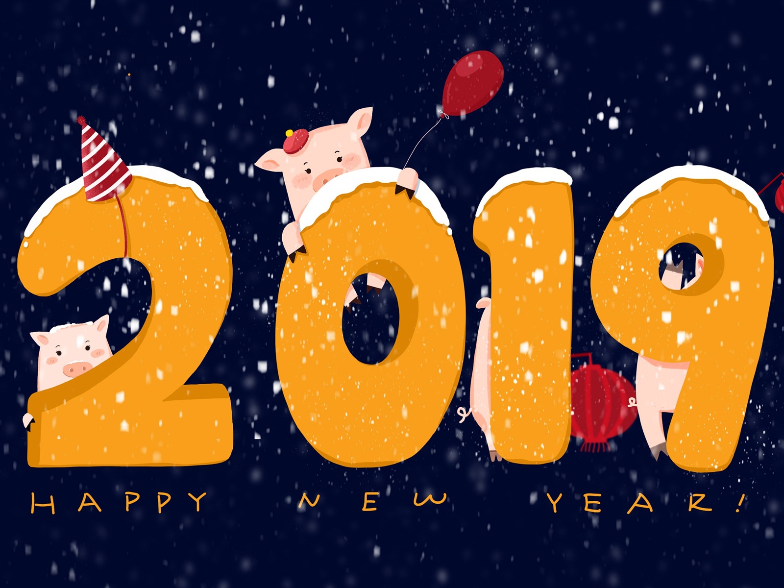 Happy New Year 2019 HD wallpapers #18 - 1600x1200