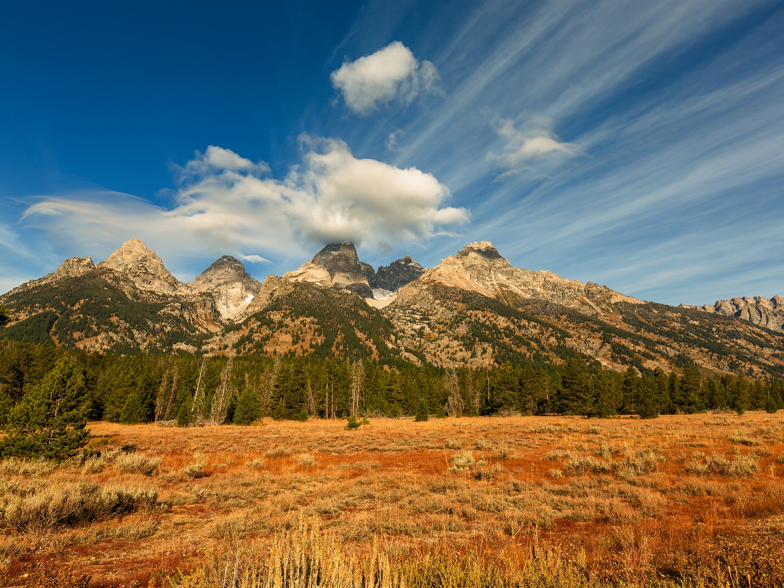 USA Grand Teton národní park přírodní krajiny HD tapety #20 - 1600x1200
