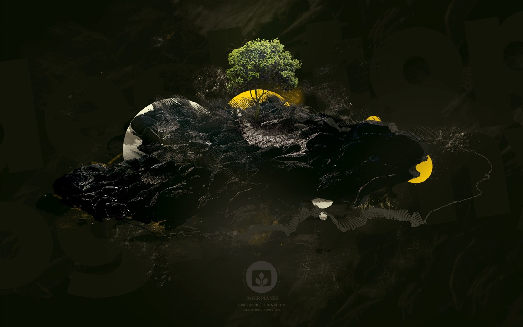 Creative synthesis of the visual wallpaper #15 - 1680x1050