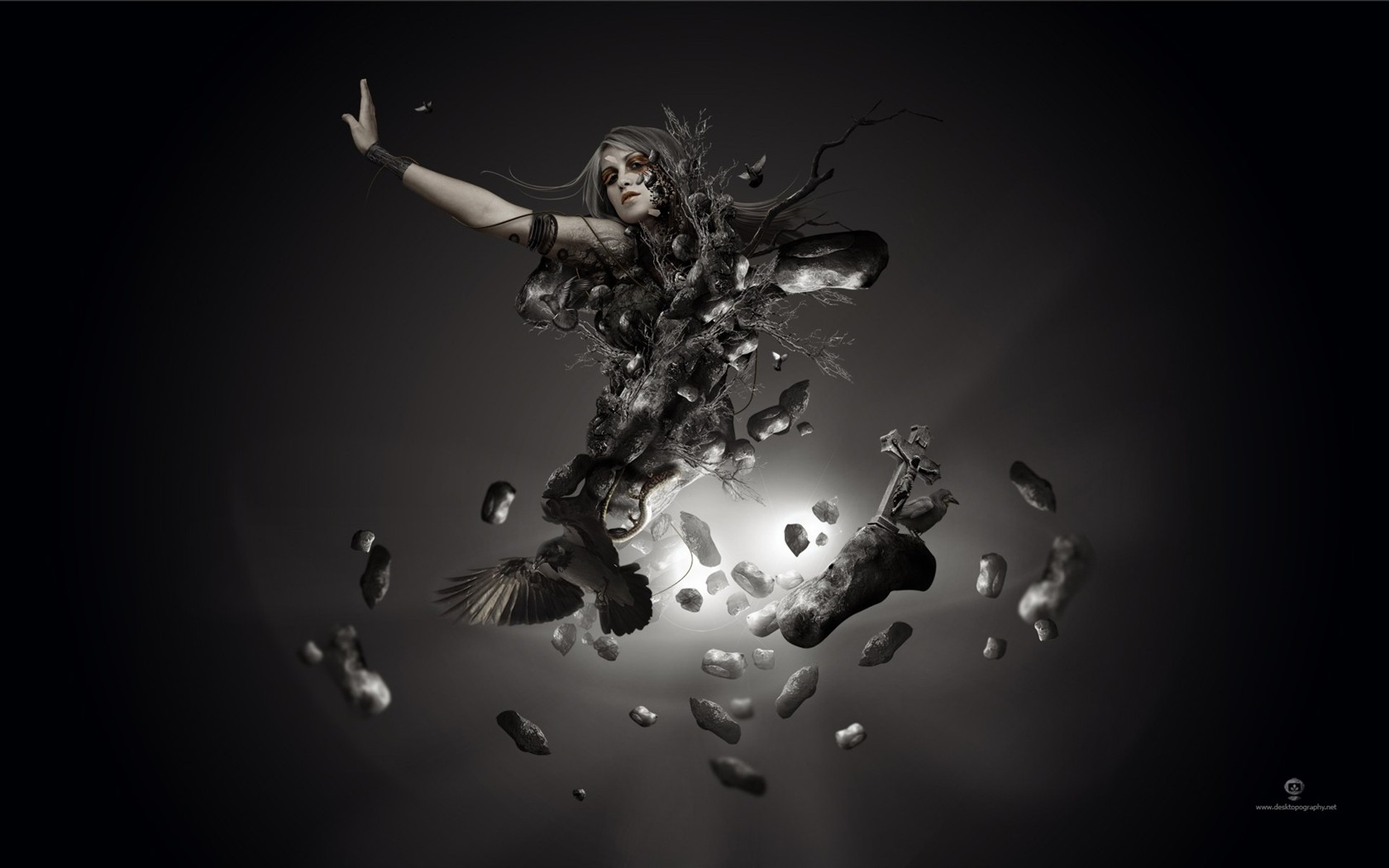 Creative synthesis of the visual wallpaper #19 - 1680x1050