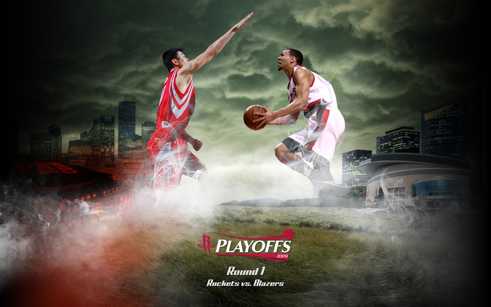 NBA Houston Rockets 2009 Playoff-Tapete #1 - 1680x1050