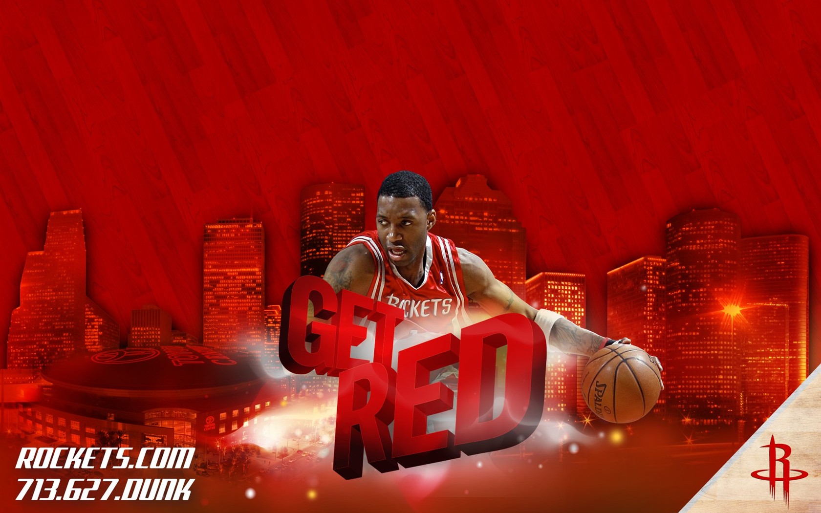 NBA Houston Rockets 2009 Playoff-Tapete #4 - 1680x1050