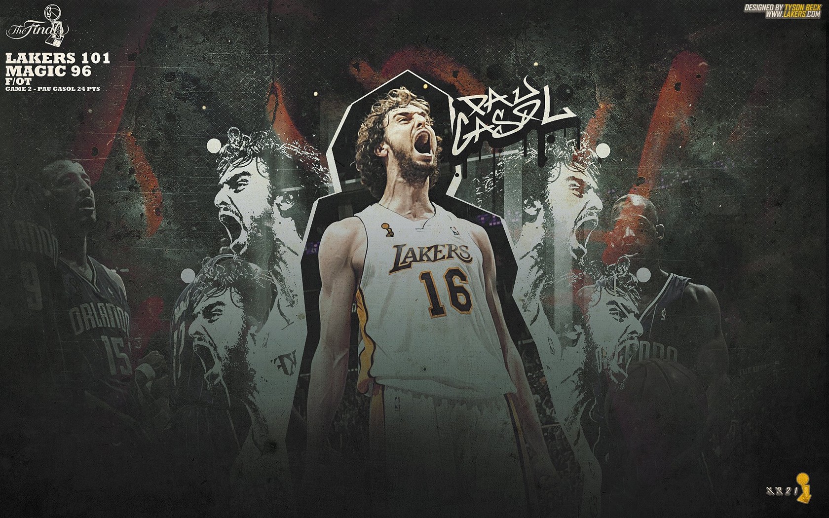 NBA2009는 레이커스 배경 화면 챔피언 #12 - 1680x1050