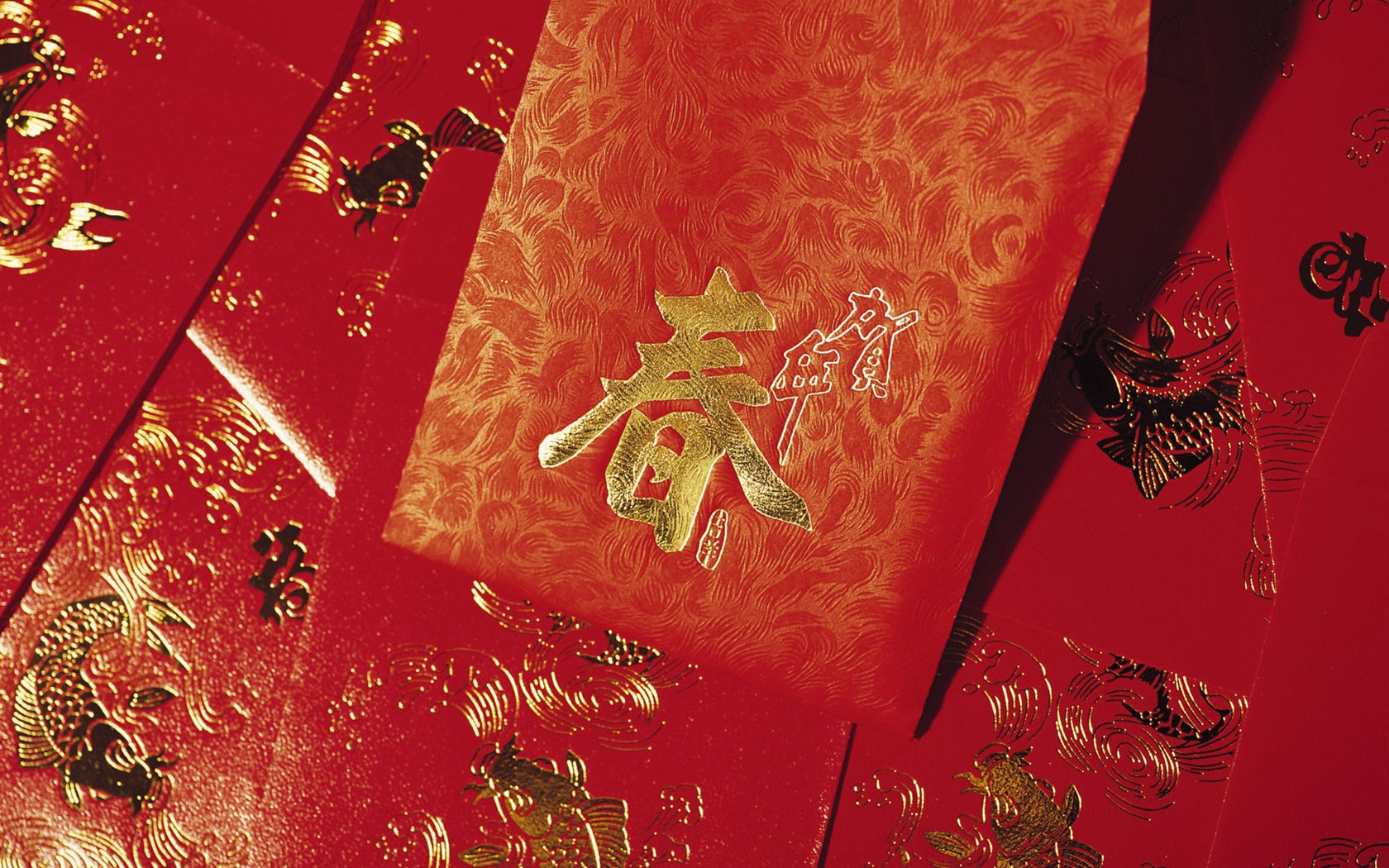 China Wind festive red wallpaper #5 - 1680x1050
