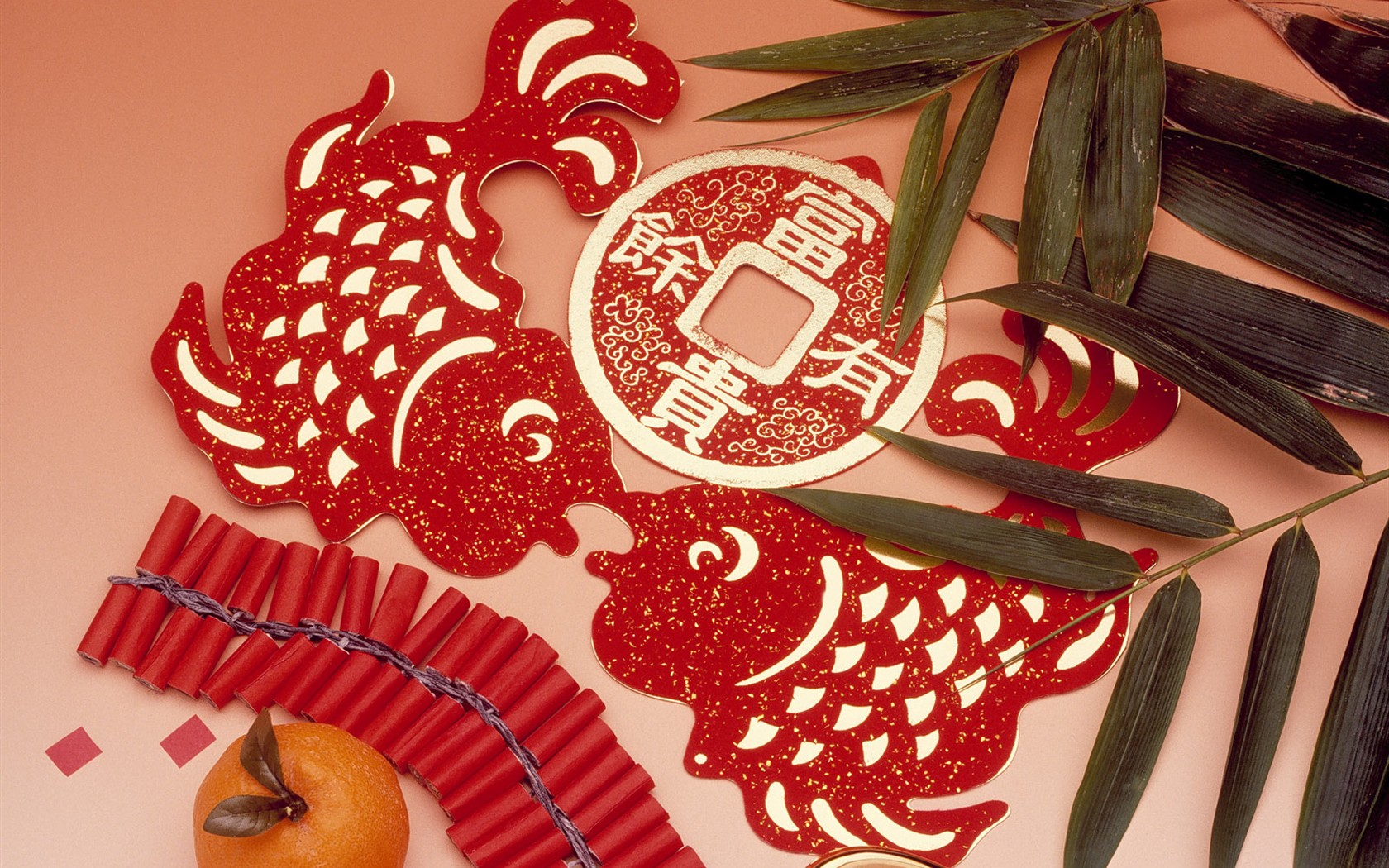 China Wind festive red wallpaper #17 - 1680x1050