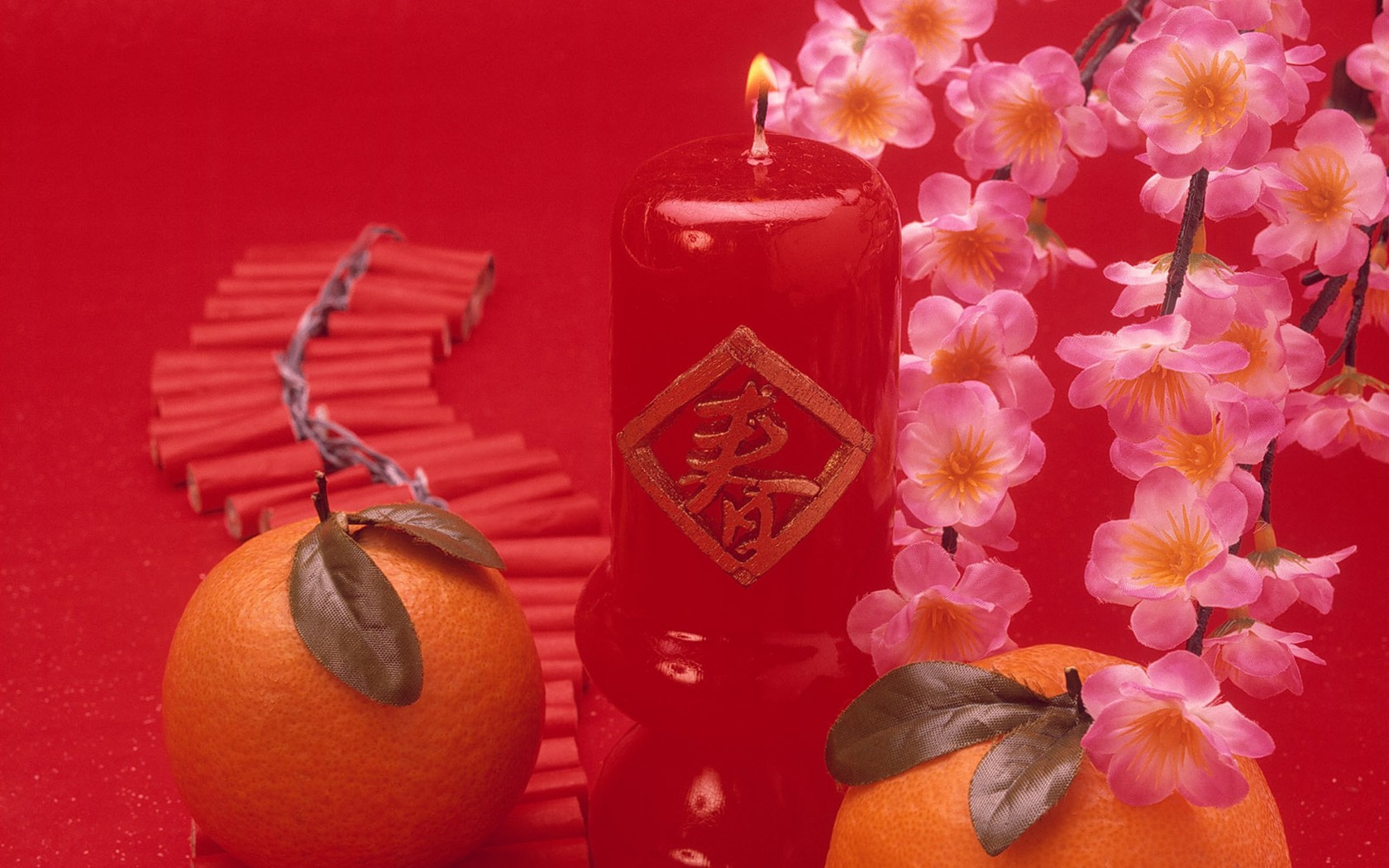 China Wind festive red wallpaper #21 - 1680x1050