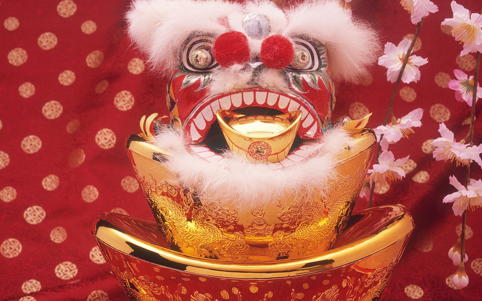 China Wind festive red wallpaper #24 - 1680x1050