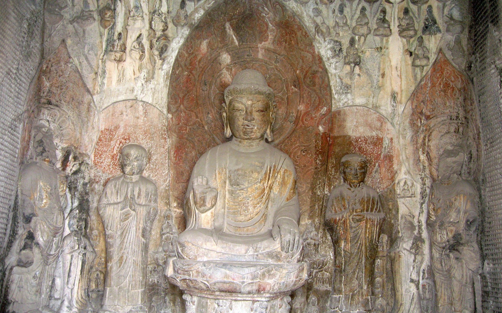 Luoyang, Longmen jeskyně Wallpaper #2 - 1680x1050