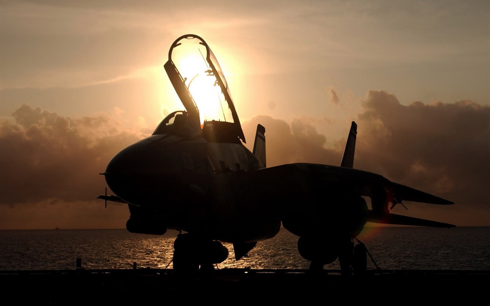 U. S. Navy F14 Tomcat Kämpfer #11 - 1680x1050