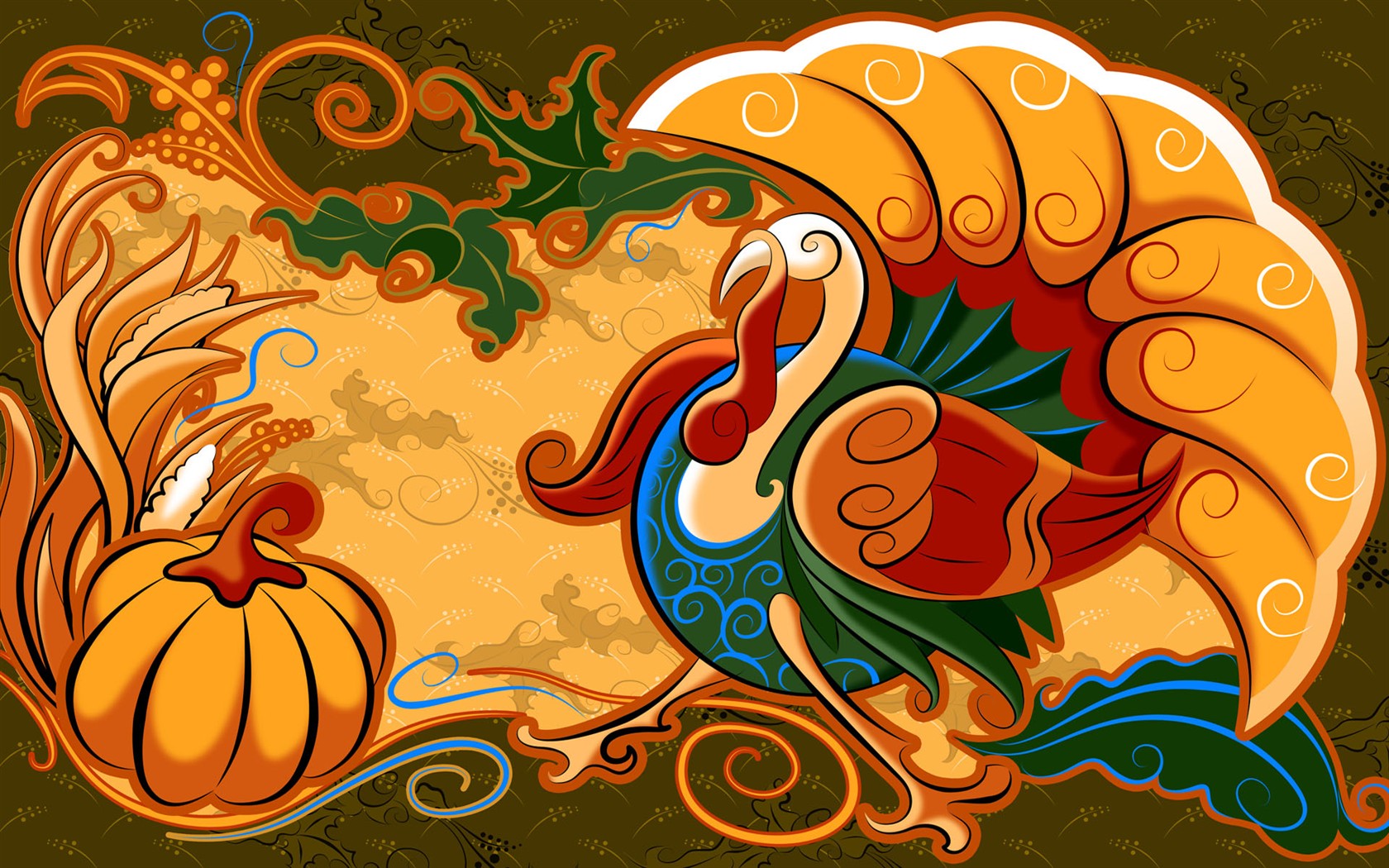 Thanksgiving theme wallpaper #20 - 1680x1050