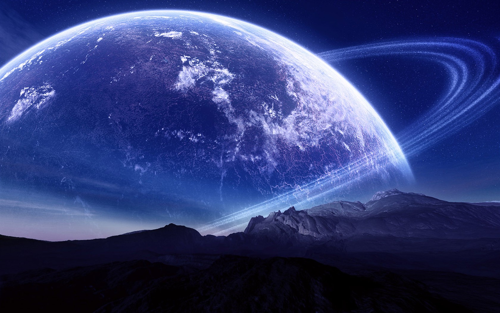 Space landscape wallpaper album (1) #4 - 1680x1050 Wallpaper Download