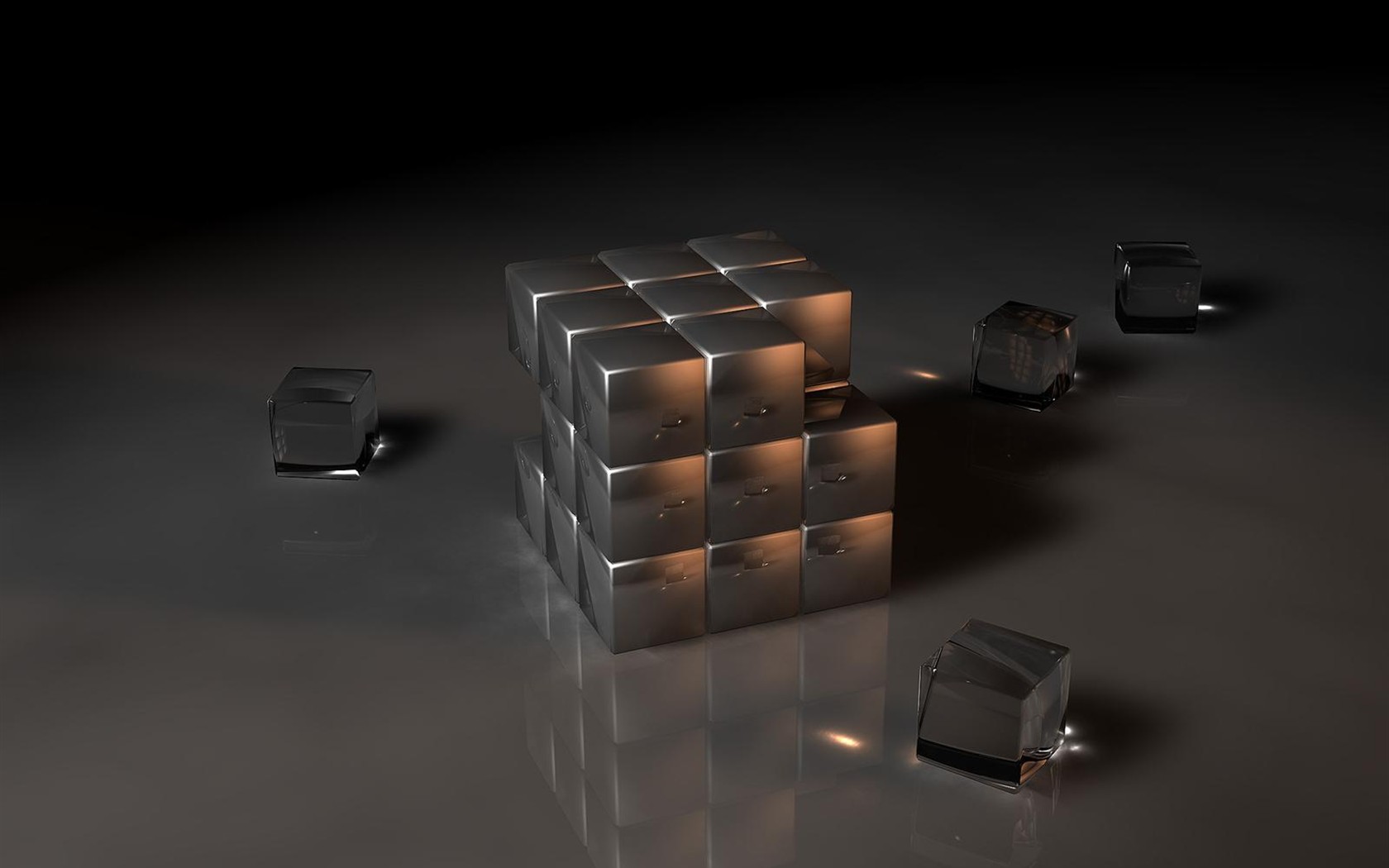 Non-mainstream black theme wallpaper #21 - 1680x1050