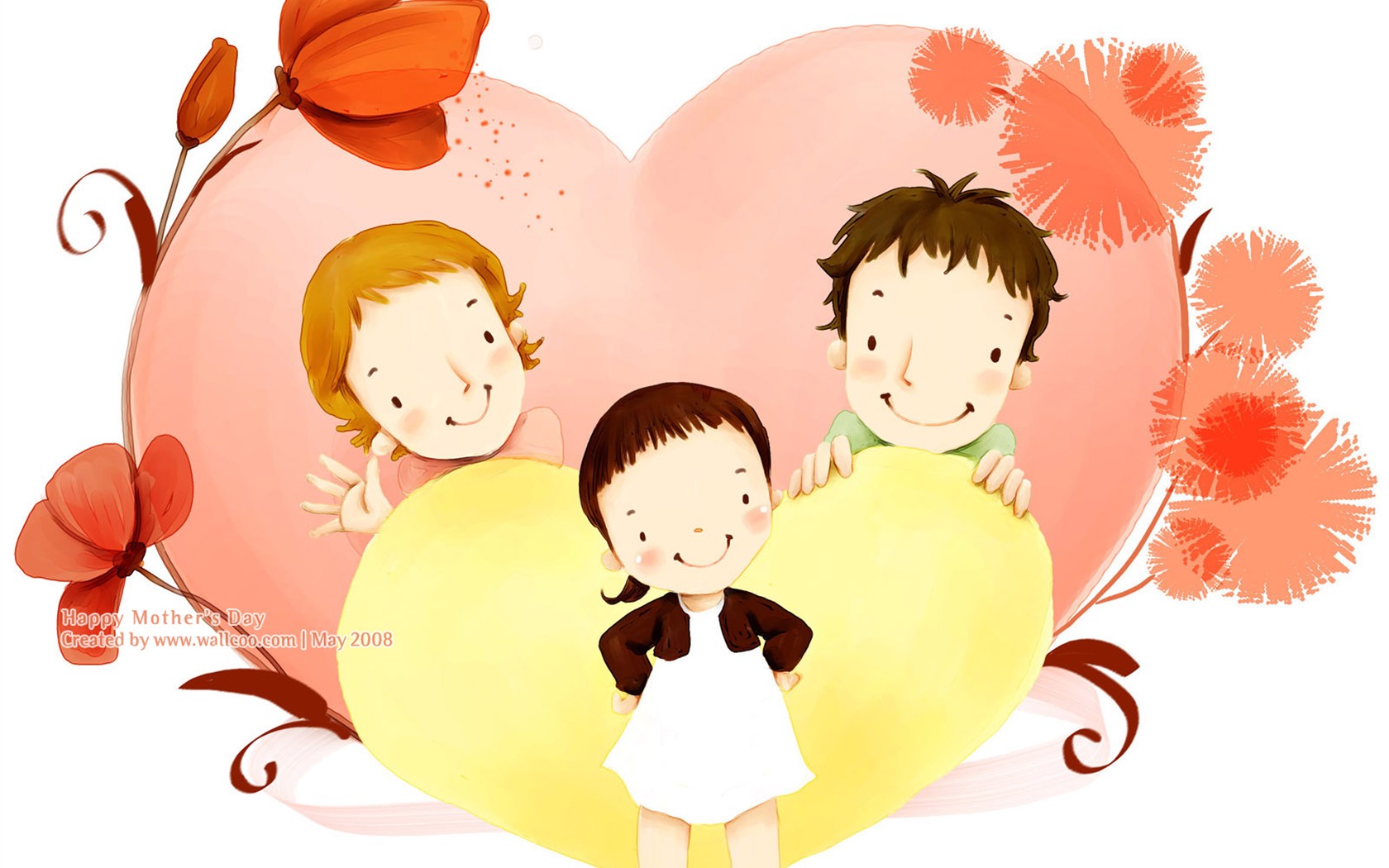 Mother's Day Thema des südkoreanischen Illustrator Tapete #4 - 1680x1050