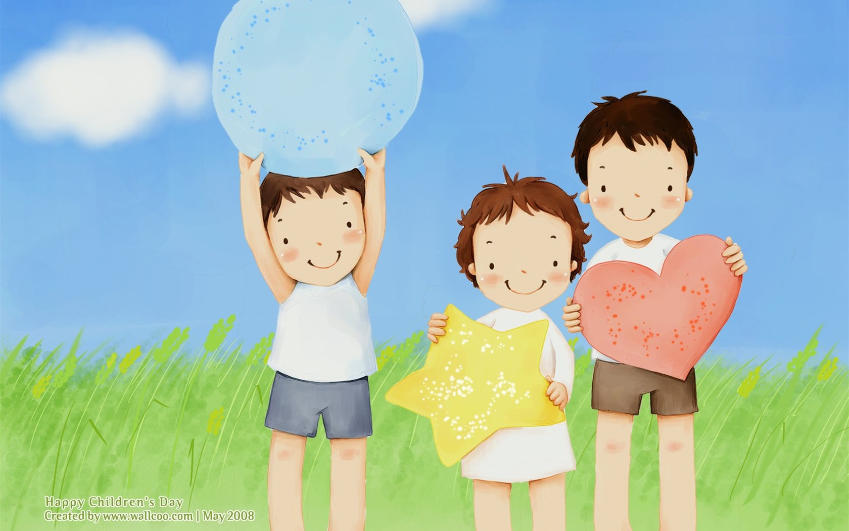 Lovely Children's Day Wallpaper Illustrator #24 - 1680x1050