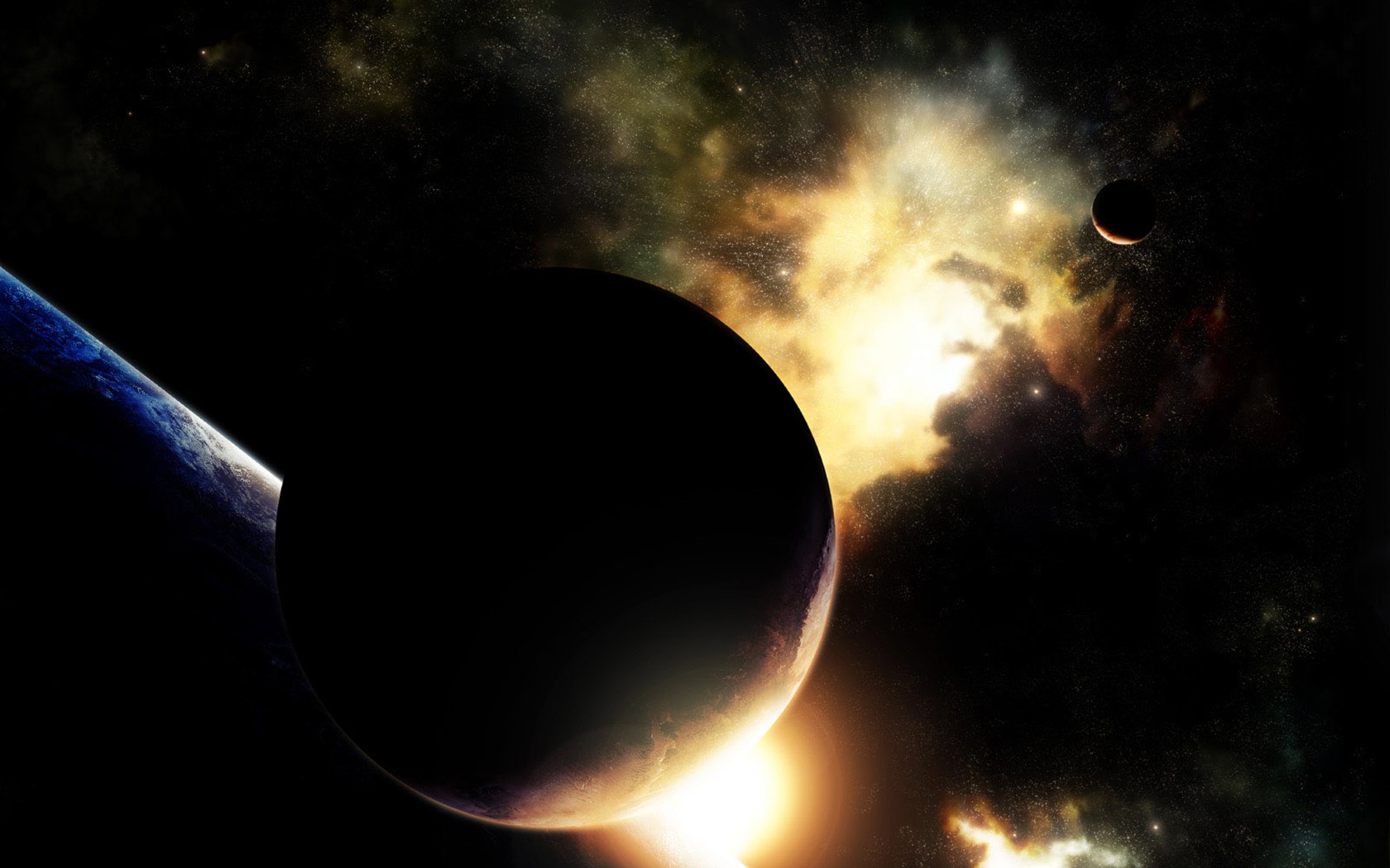 Space landscape wallpaper (3) #3 - 1680x1050