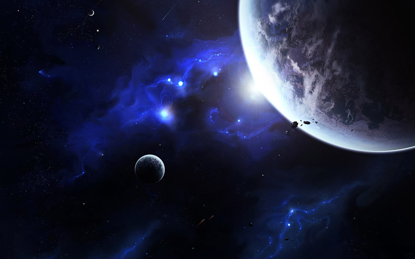 Space landscape wallpaper (3) #5 - 1680x1050