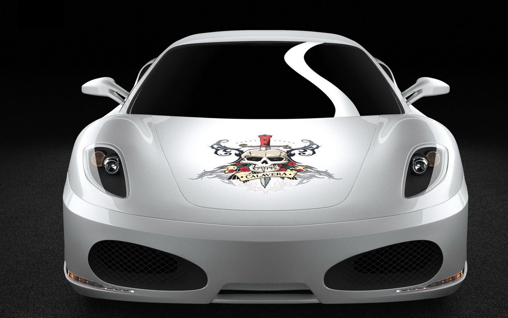 Ferrari F430 White Skull Fondos de pantalla #1 - 1680x1050