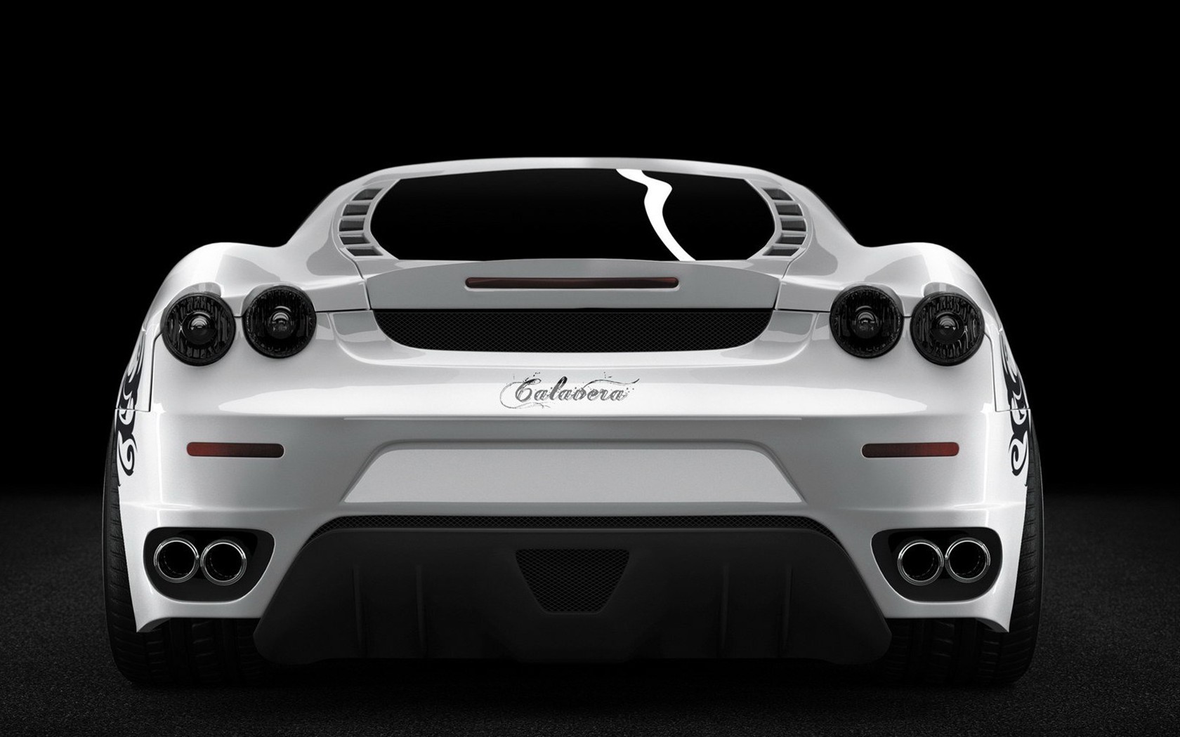 bílá lebka Ferrari F430 tapety #16 - 1680x1050