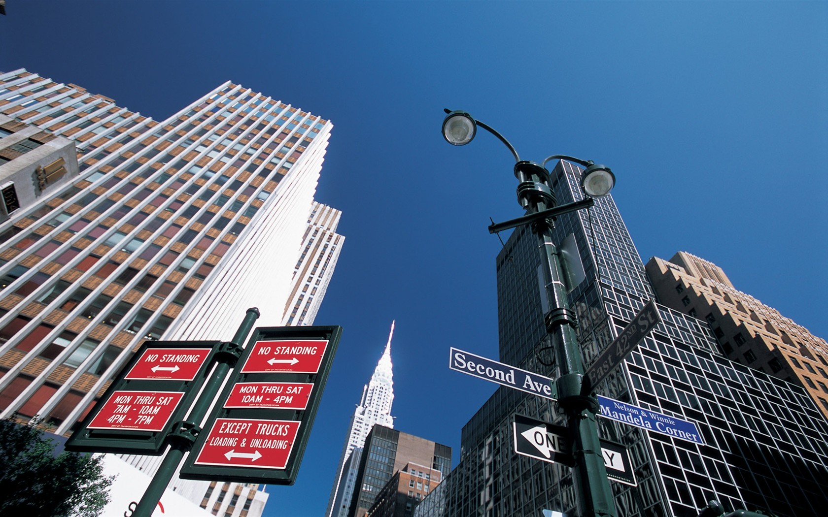 rušný město New York Stavební #9 - 1680x1050