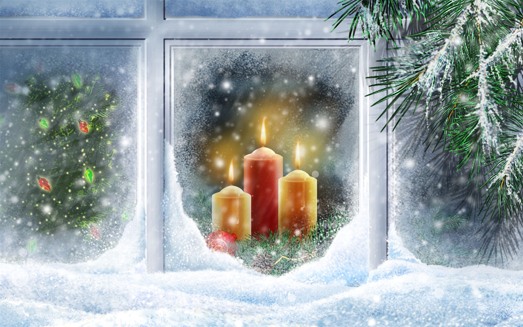 Christmas Theme HD Wallpapers (2) #1 - 1680x1050
