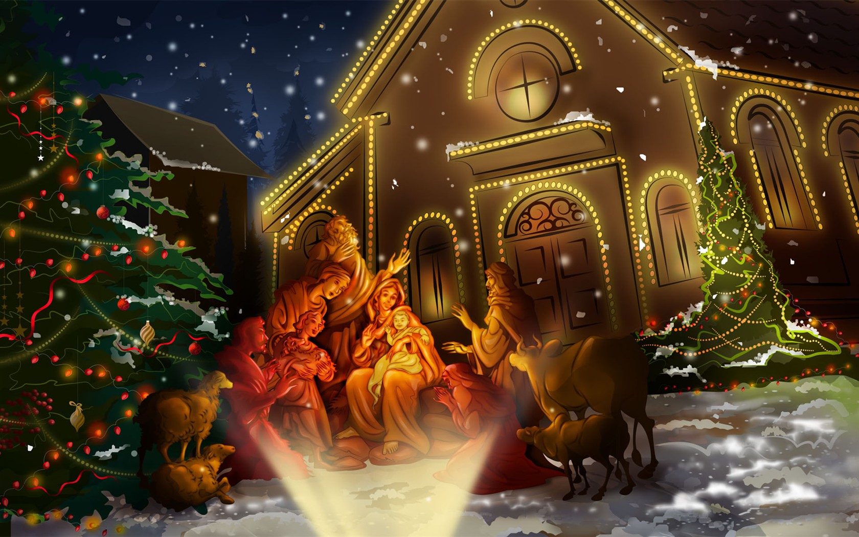 Christmas Theme HD Wallpapers (2) #2 - 1680x1050