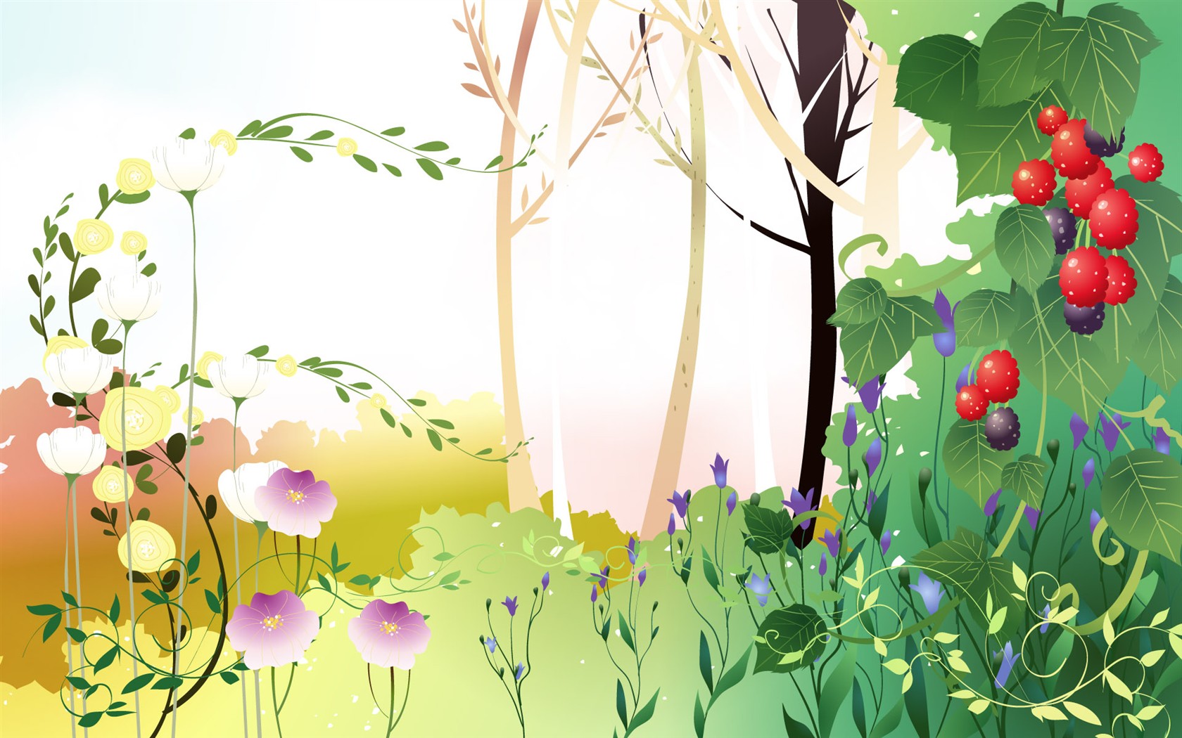 Spring Vector Wallpaper #13 - 1680x1050