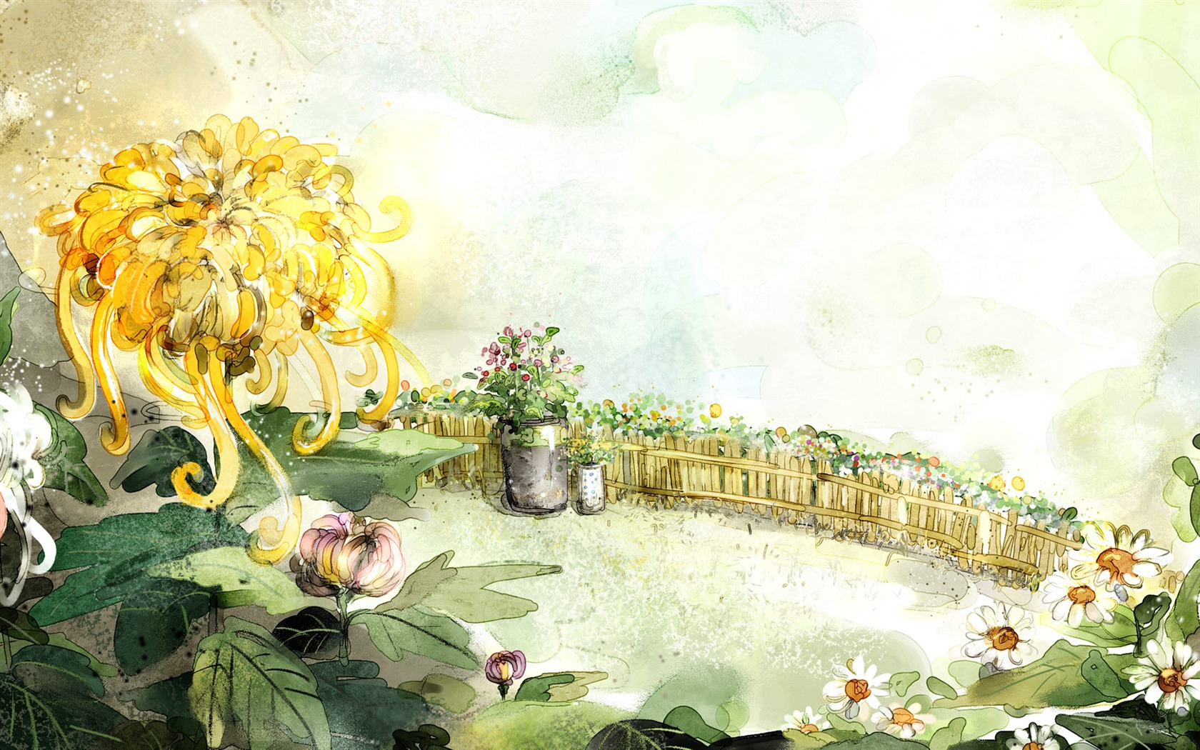 卡通夢幻風光壁紙 #26 - 1680x1050