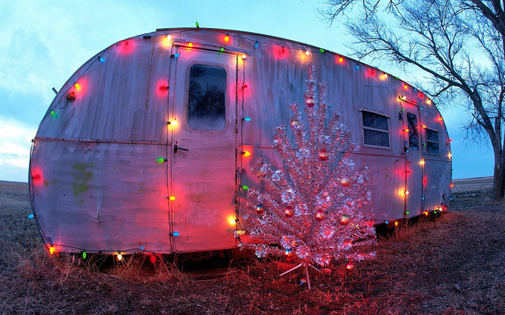 Christmas landscaping series wallpaper (3) #6 - 1680x1050