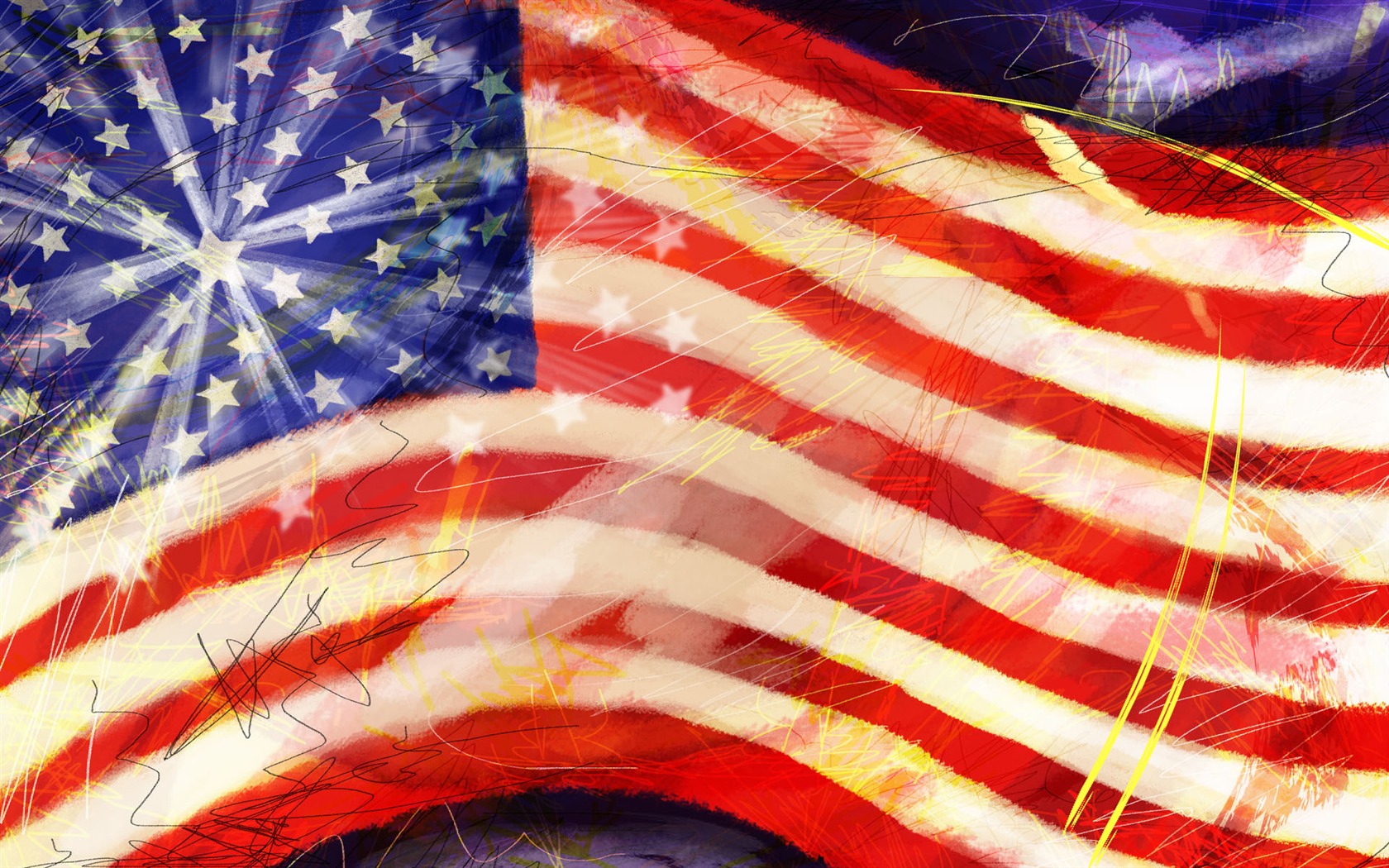 U.S. Independence Day theme wallpaper #9 - 1680x1050