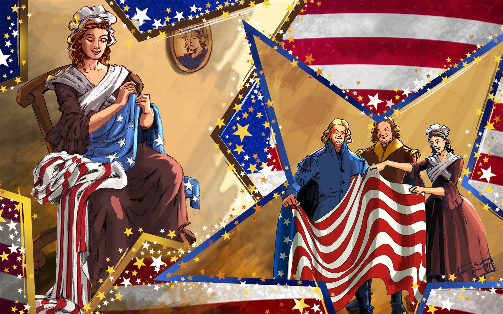 U.S. Independence Day theme wallpaper #10 - 1680x1050