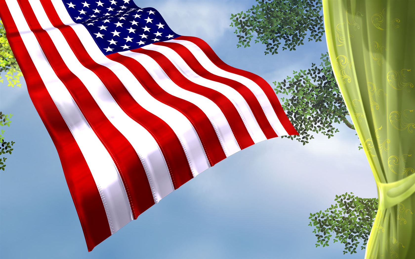 U.S. Independence Day theme wallpaper #33 - 1680x1050