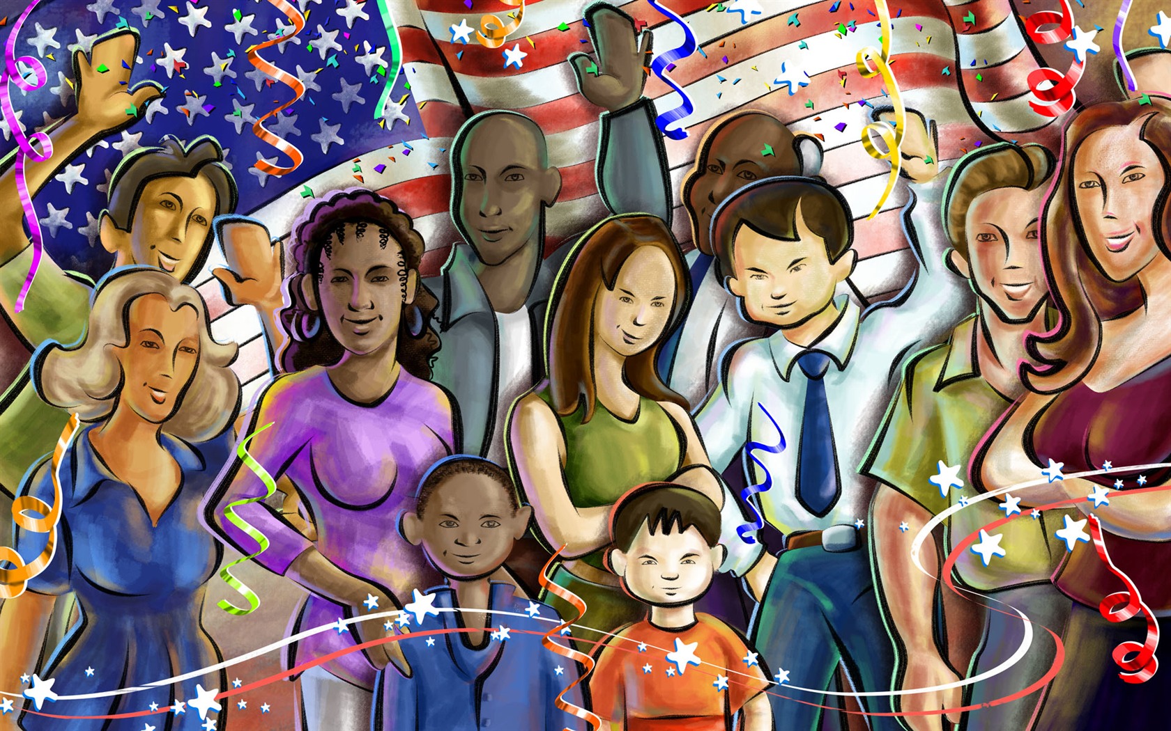 U. S. Independence Day Thema Tapete #40 - 1680x1050