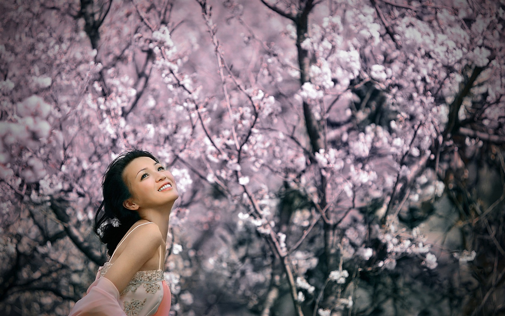Beautiful pure bride wallpaper #2 - 1680x1050
