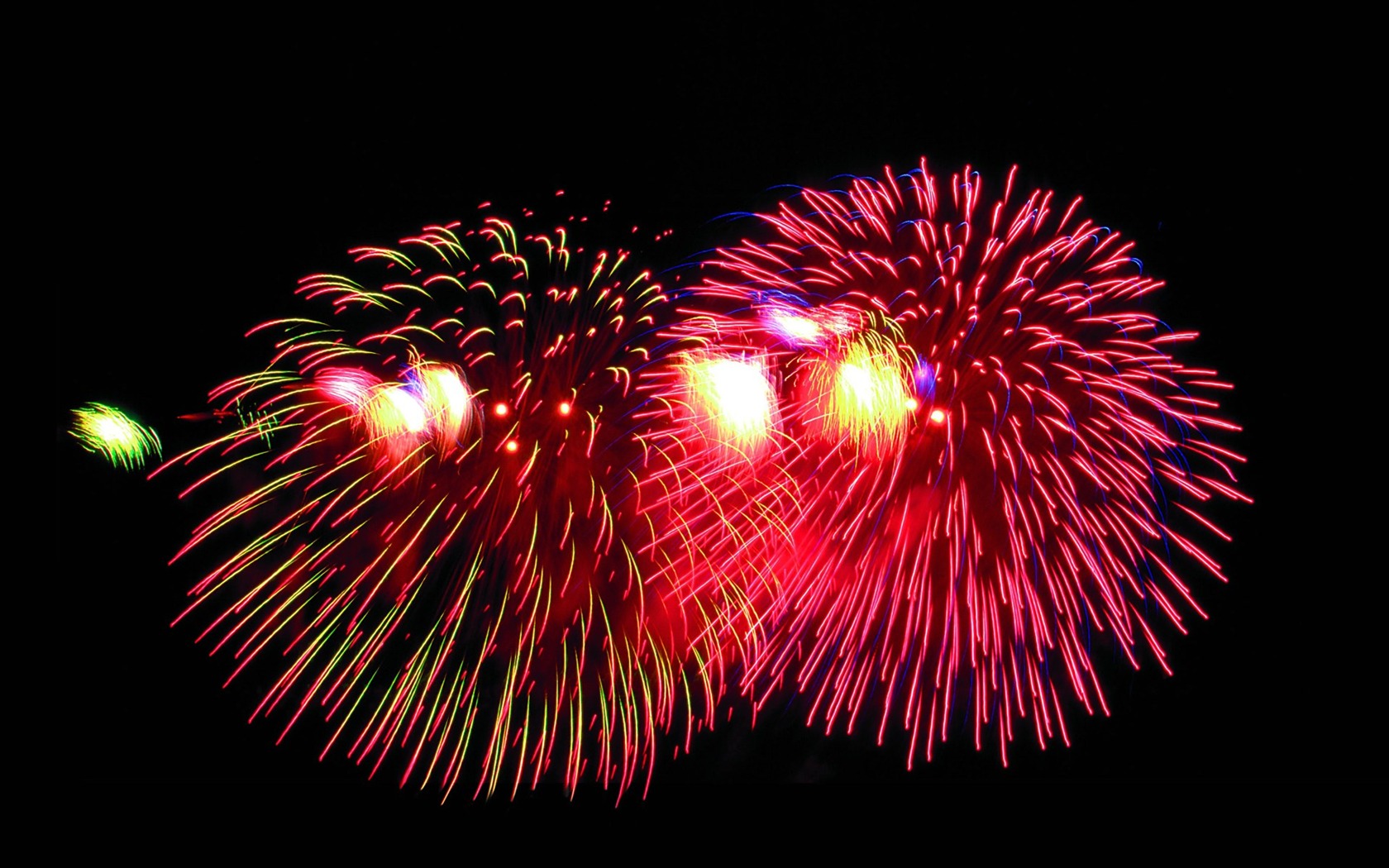 Festival de Fuegos Artificiales pantalla fondos de escritorio #5 - 1680x1050