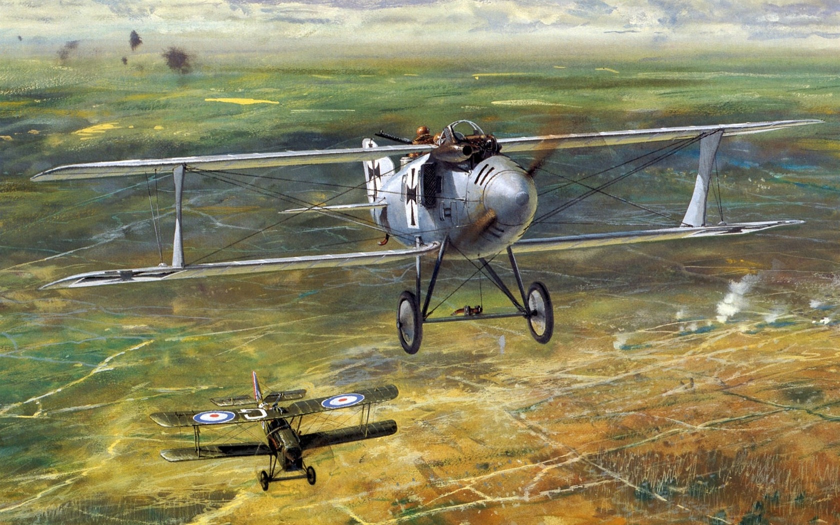 HD Wallpaper Malerei Flugzeuge #14 - 1680x1050