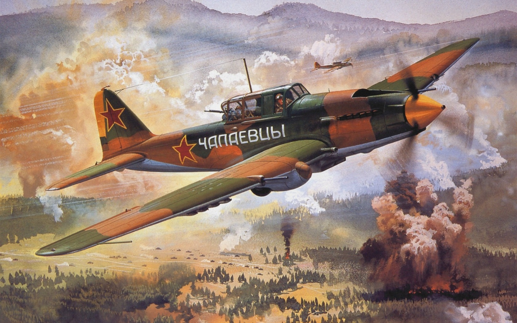 HD Wallpaper Malerei Flugzeuge #16 - 1680x1050