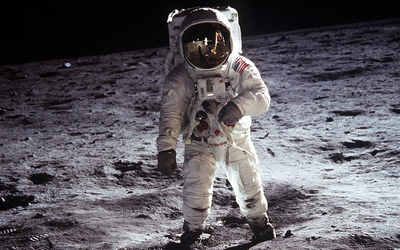 Apollo 11 vzácných fotografií na plochu #1 - 1680x1050