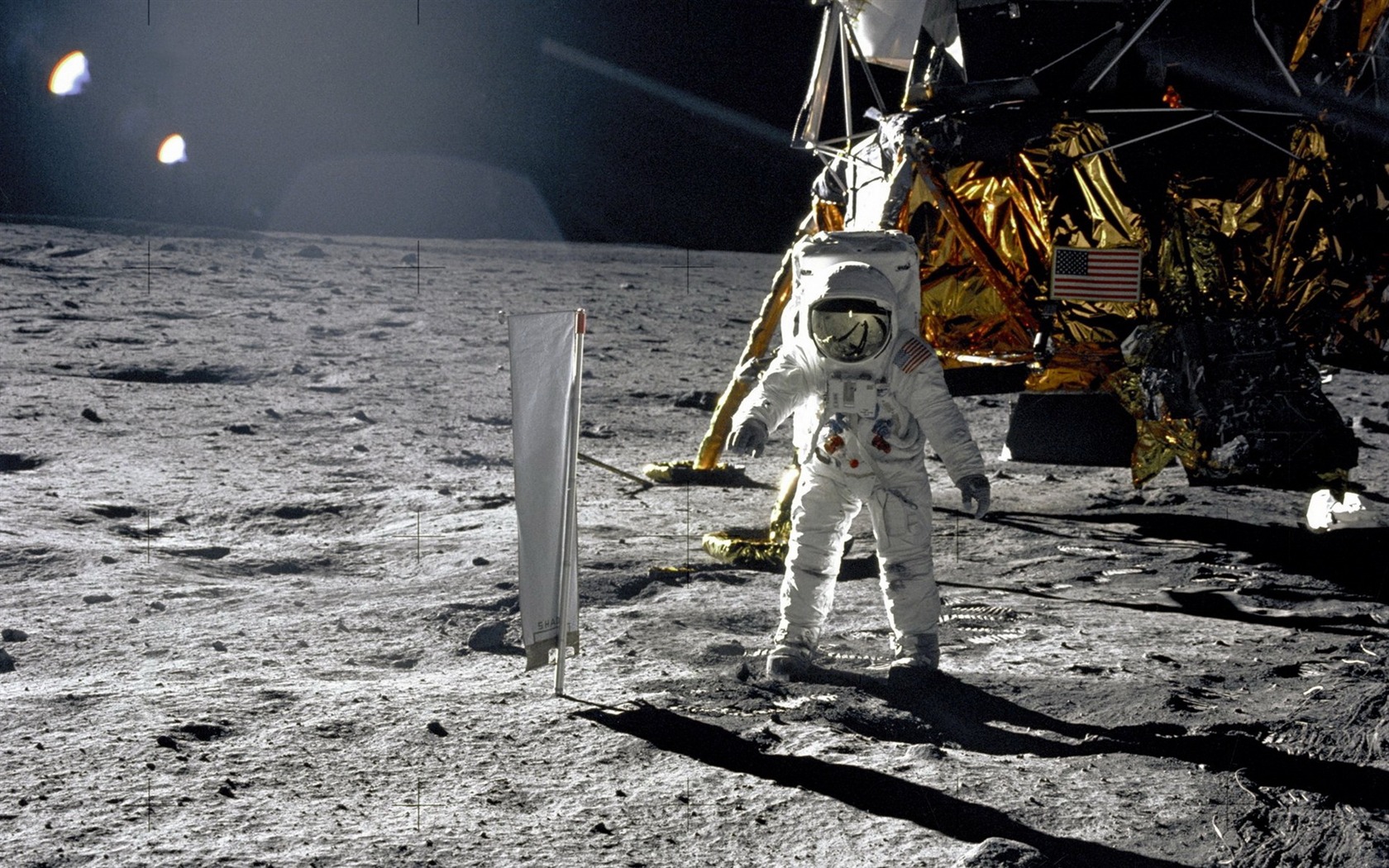 Apollo 11 vzácných fotografií na plochu #5 - 1680x1050