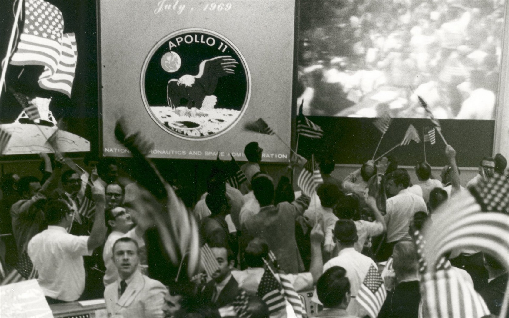 아폴로 11 호 드문 사진 월페이퍼 #28 - 1680x1050