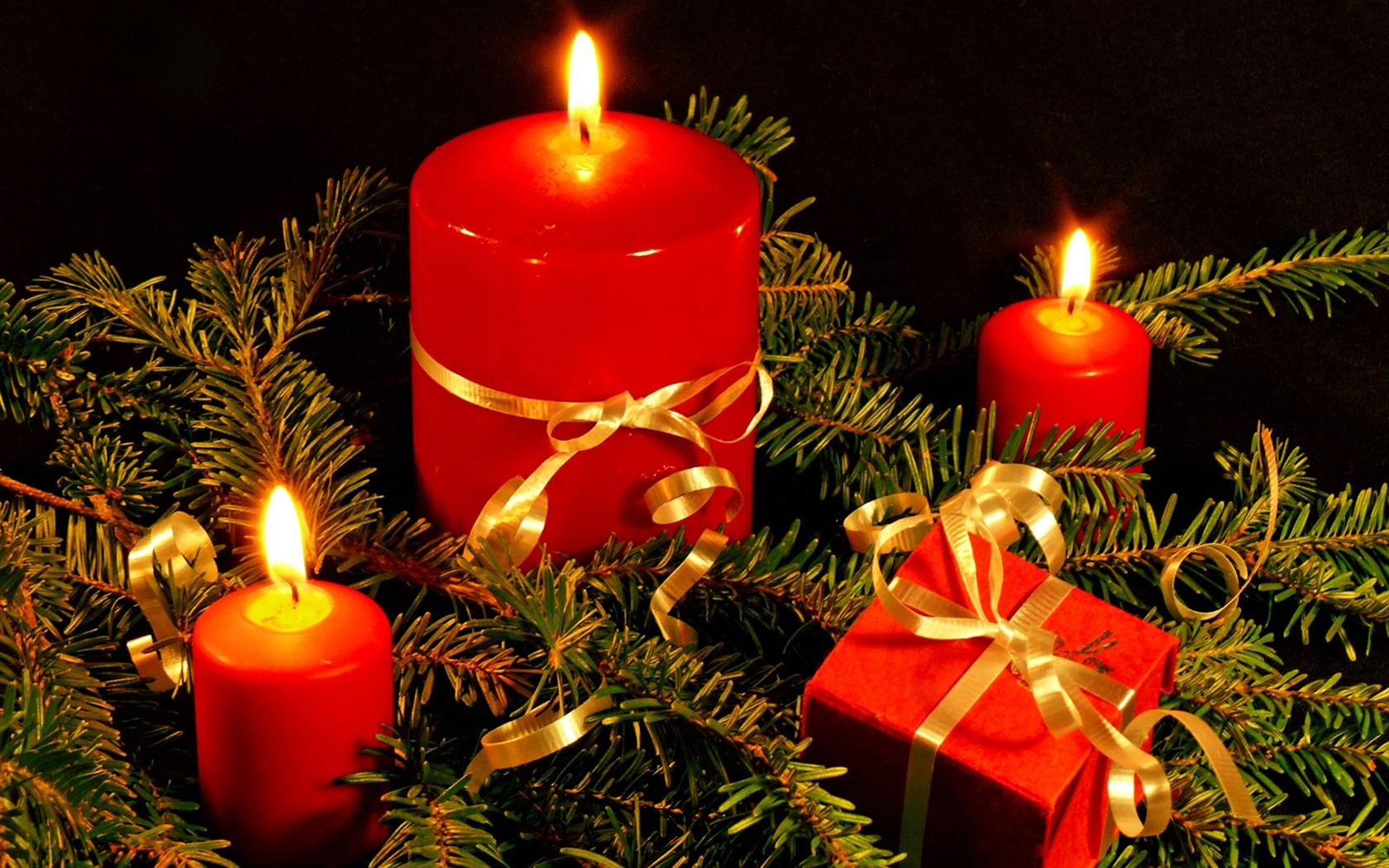Christmas landscaping series wallpaper (16) #4 - 1680x1050