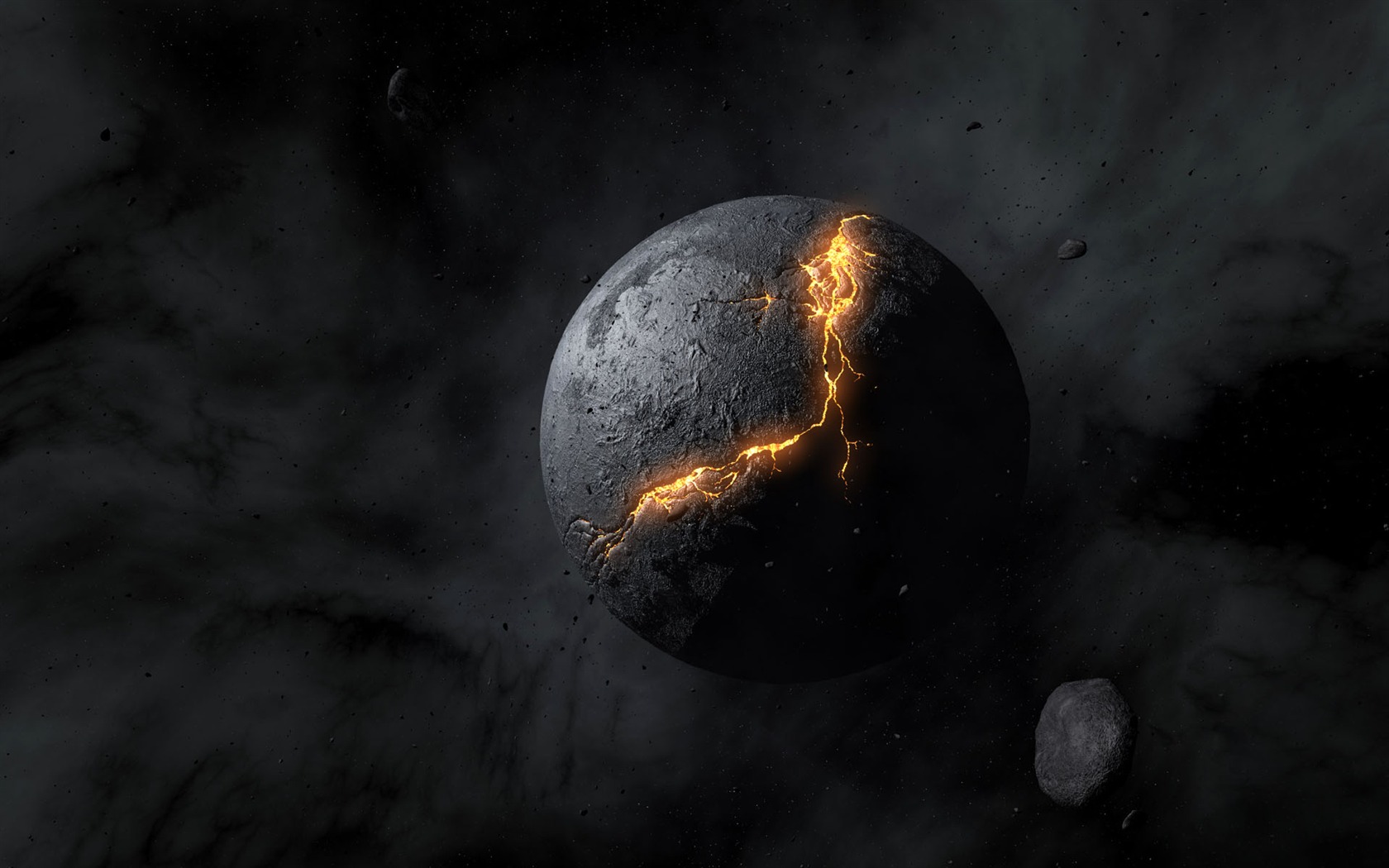 Digital three-dimensional design wallpaper (1) #18 - 1680x1050