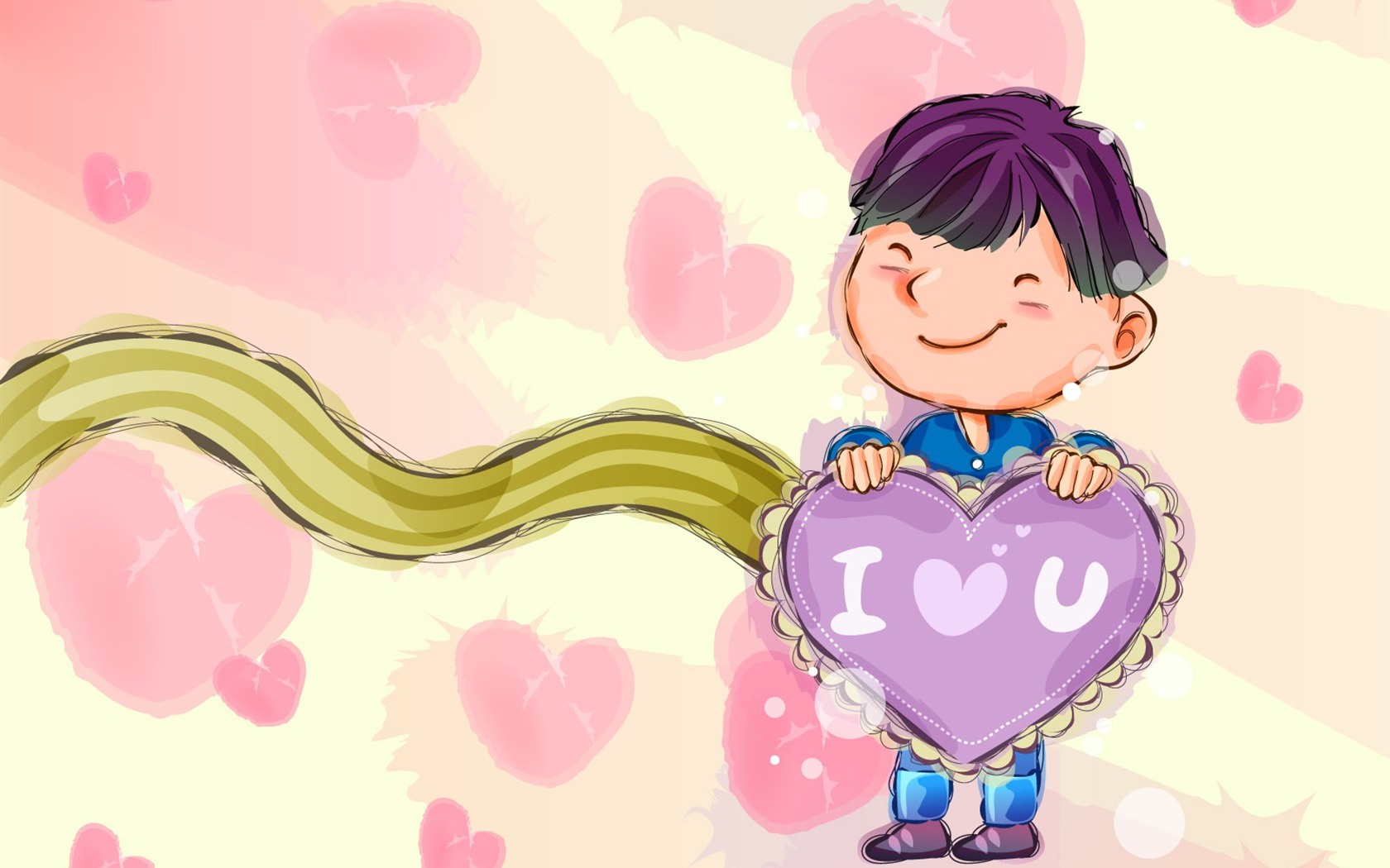 Vector children's Happy Wallpaper (2) #9 - 1680x1050