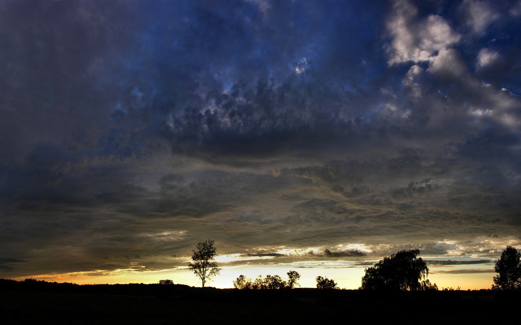 Glow du coucher du soleil HD Wallpaper exquise (2) #6 - 1680x1050