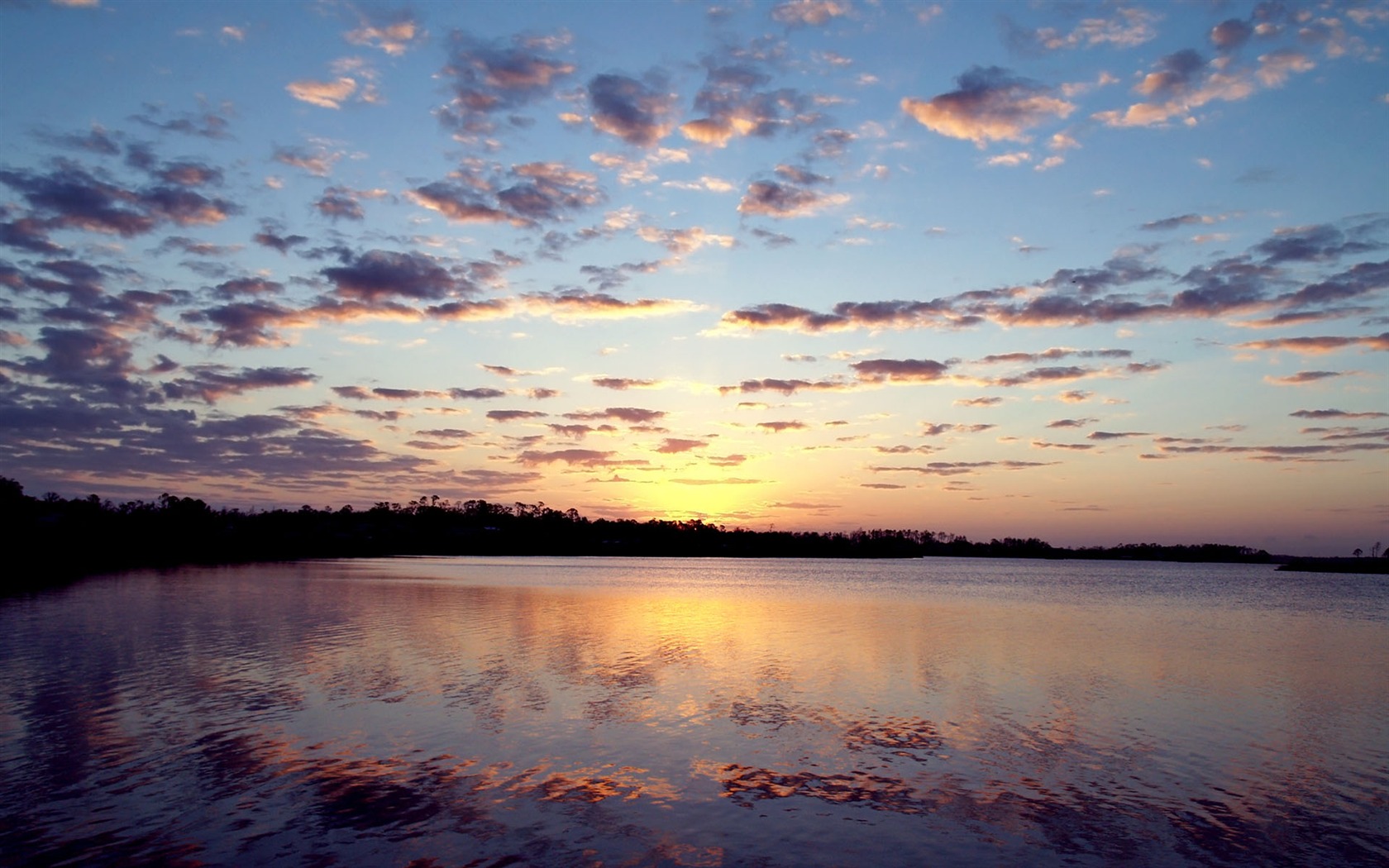 Glow du coucher du soleil HD Wallpaper exquise (2) #22 - 1680x1050