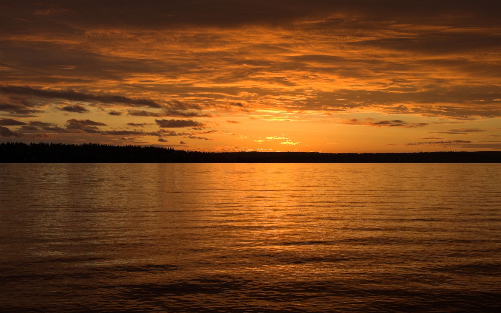 Glow du coucher du soleil HD Wallpaper exquise (2) #28 - 1680x1050